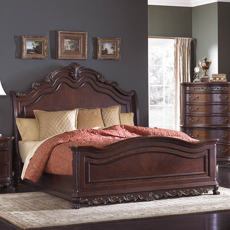 Lark Manor Ceja Solid Wood Low Profile Standard Bed & Reviews Wayfair